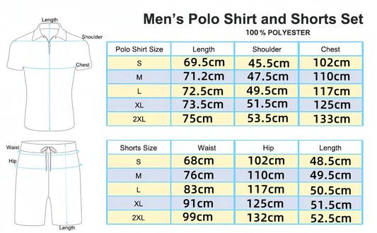 Casual Waffle Polo Set