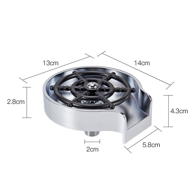 Bar Counter Cup Washer Sink High - pressure Spray Automatic Faucet Coffee Pitcher Wash Cup Tool Kitchen - BKKFinds