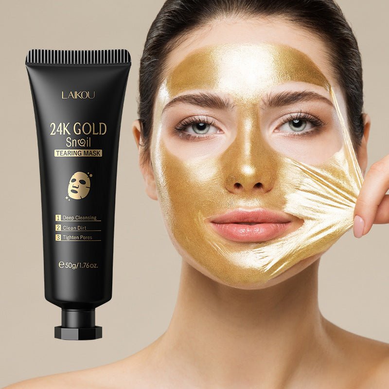 Gold Foil Snail Tear - Off Mask Hydrating - BKKFinds
