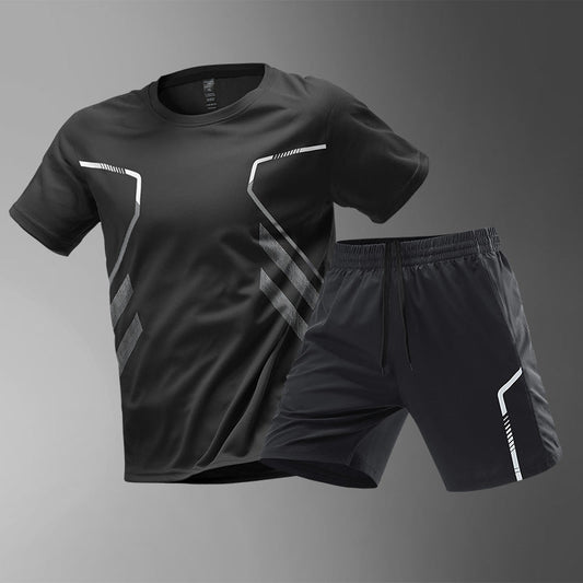Men's Quick-Drying Running Tee Breathable Workout Top - BKKFinds