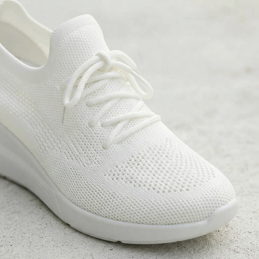 BKKFinds Beige / 35 BKKFinds Home page Women’s Mesh Casual Sneakers – Lightweight Wedge Sole