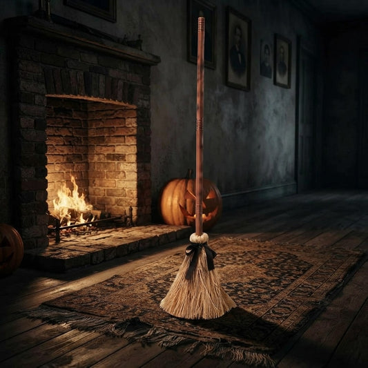 Animated Floating Witch Broom