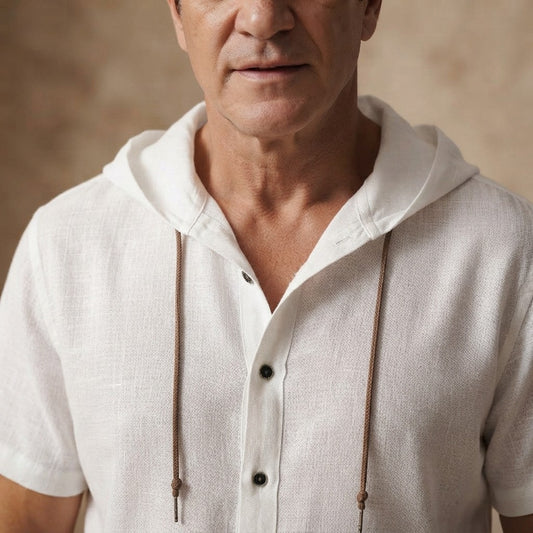 Lightweight Linen Style Summer Beach Shirt