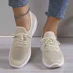 BKKFinds Beige / 35 BKKFinds Home page Women’s Mesh Casual Sneakers – Lightweight Wedge Sole