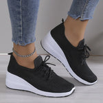 BKKFinds Beige / 35 BKKFinds Home page Women’s Mesh Casual Sneakers – Lightweight Wedge Sole