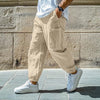 BKKFinds Apricot / 3XL BKKFinds Top 20 Men's Clothing Trends Men’s Cotton Straight-Leg Drawstring Work Pants