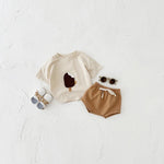 BKKFinds Apricot / 12to18M BKKFinds Home page Kids Cotton Ice Cream Outfit Set