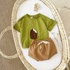 BKKFinds Apricot / 12to18M BKKFinds Home page Kids Cotton Ice Cream Outfit Set