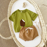 BKKFinds Apricot / 12to18M BKKFinds Home page Kids Cotton Ice Cream Outfit Set