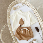 BKKFinds Apricot / 12to18M BKKFinds Home page Kids Cotton Ice Cream Outfit Set