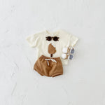 BKKFinds Apricot / 12to18M BKKFinds Home page Kids Cotton Ice Cream Outfit Set