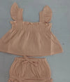 Girls’ Cotton Sleeveless Top And Shorts Set