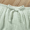 Girls’ Cotton Sleeveless Top And Shorts Set