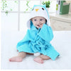 Kids Hooded Cotton Animal Bathrobe
