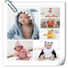 Kids Hooded Cotton Animal Bathrobe