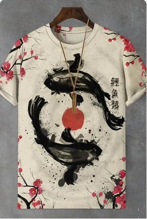 Mens 3D Printed Casual T-Shirt