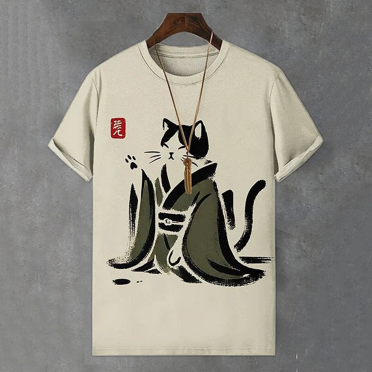 Mens 3D Printed Casual T-Shirt