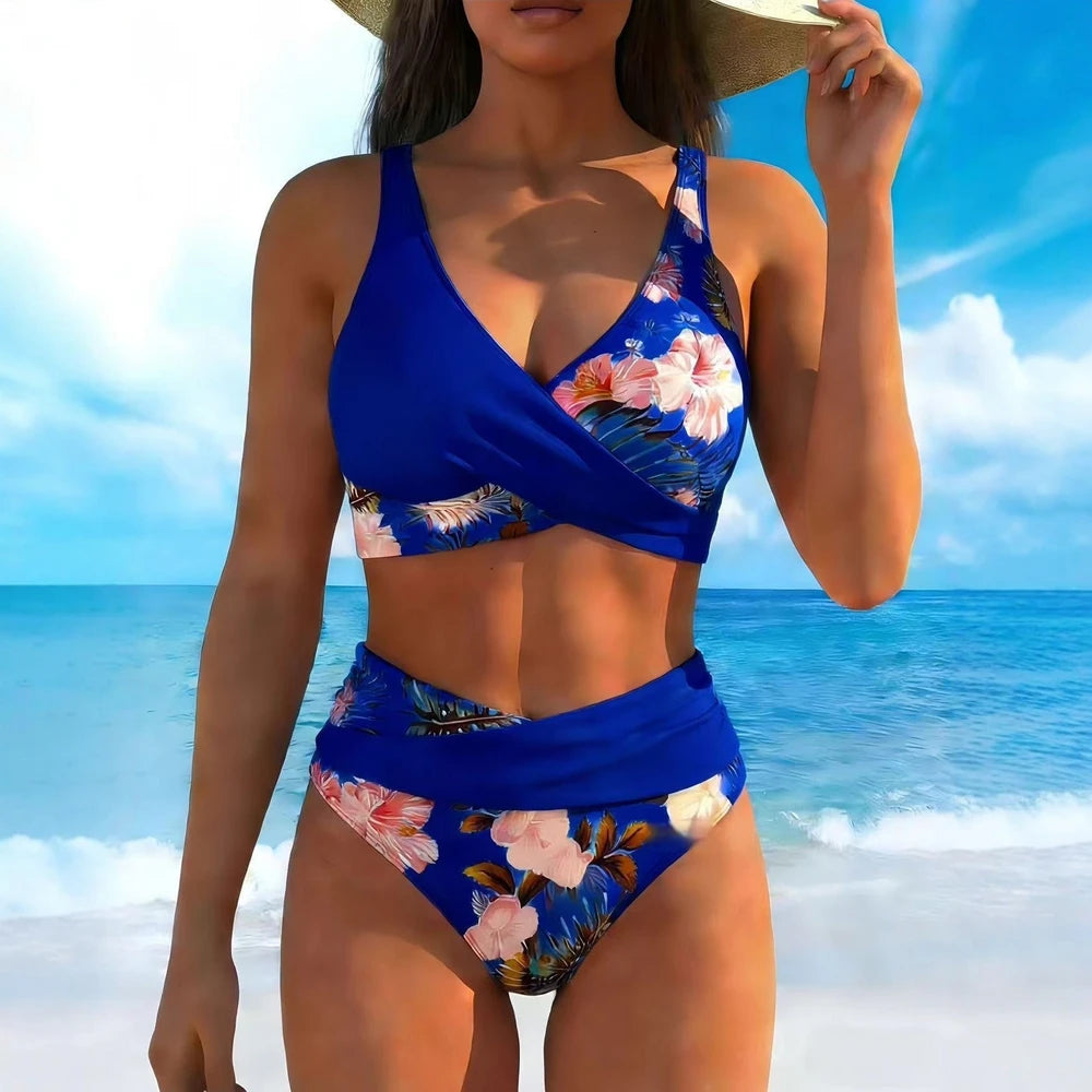 Womens Floral Two Piece Bikini