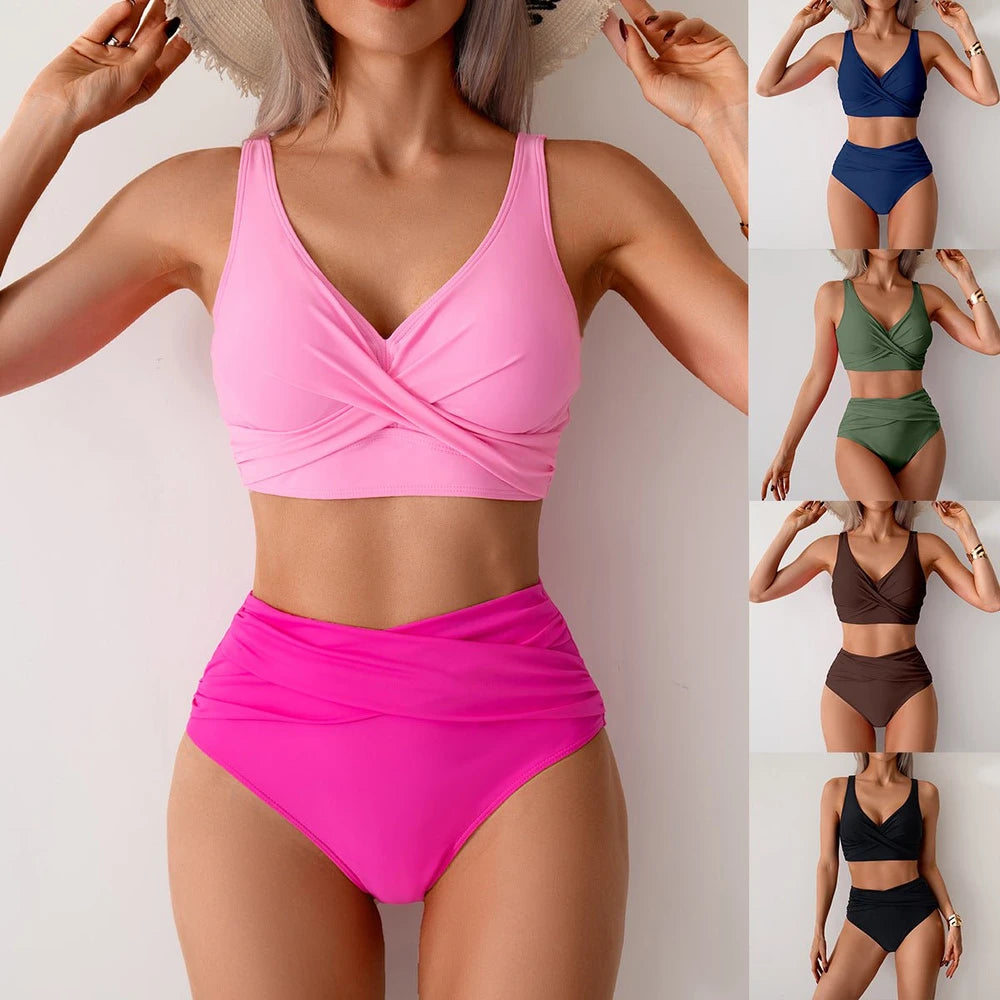 High Waist Split Bikini