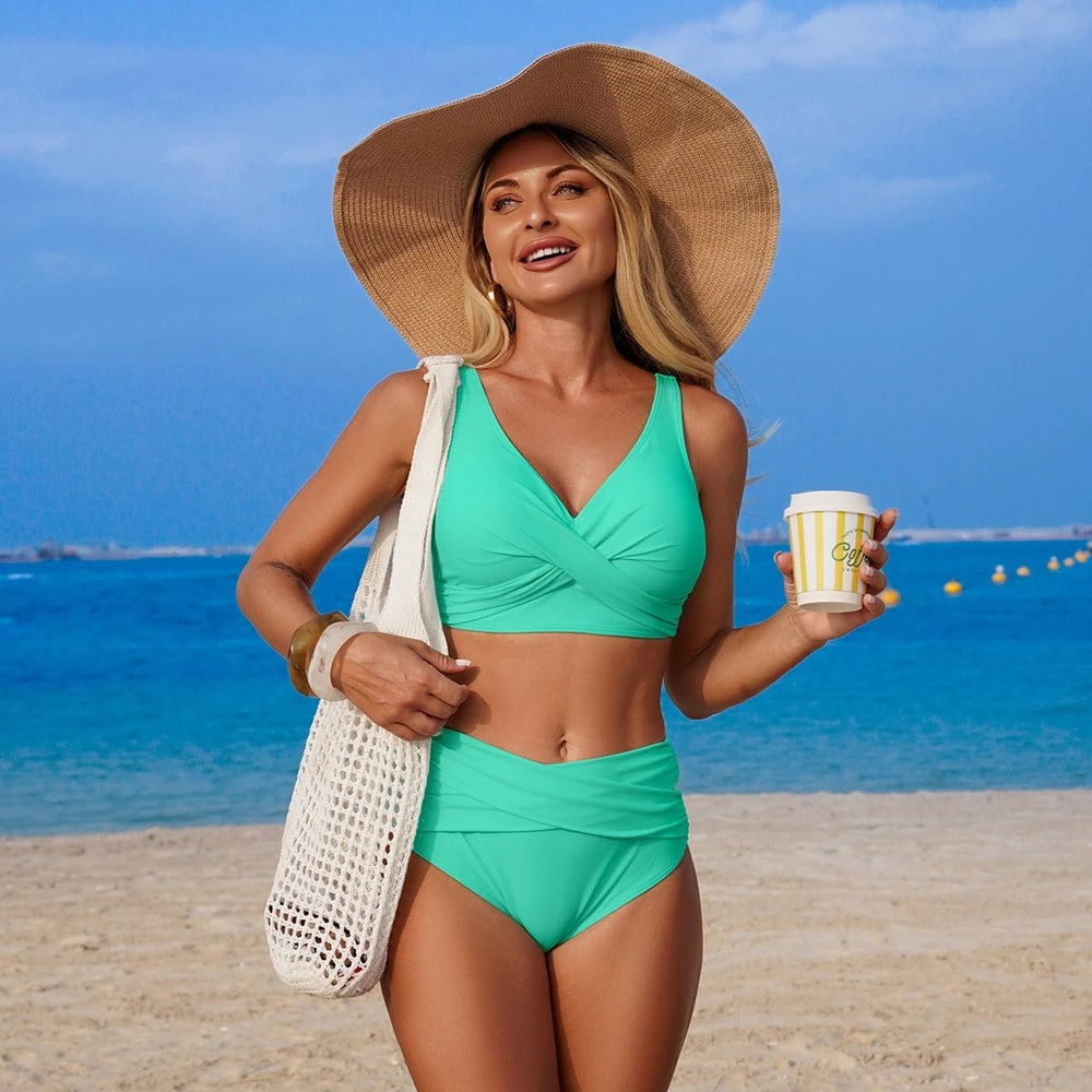 High Waist Split Bikini