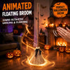 Animated Floating Witch Broom