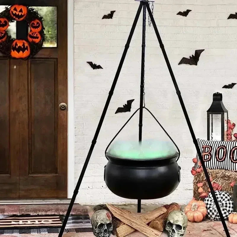 Large Witch Cauldron Halloween Decor