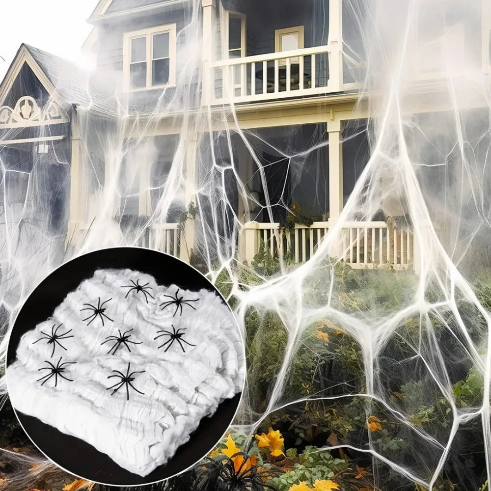 Realistic Stretchable Cotton Spider Web