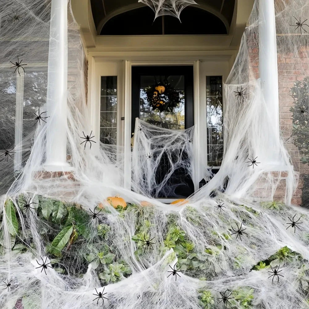Realistic Stretchable Cotton Spider Web