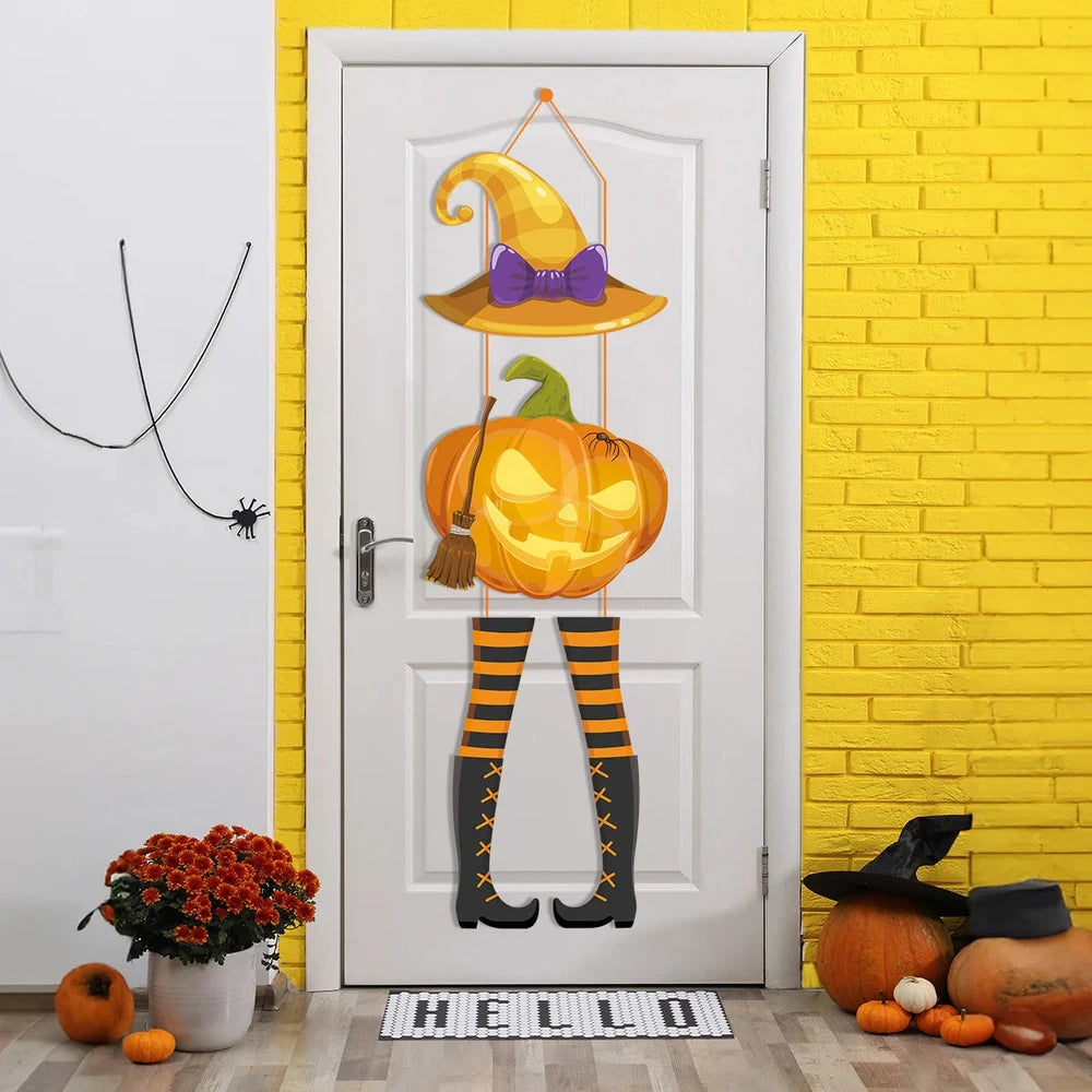 Spooky Halloween Paper Hanging Sign