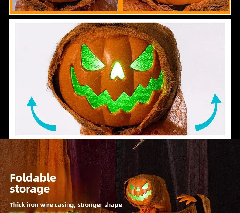 Luminous Pumpkin Scarecrow Hanging Ornament