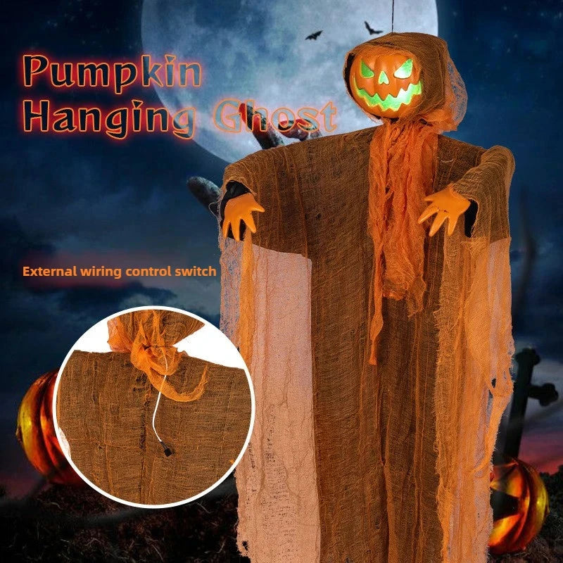 Luminous Pumpkin Scarecrow Hanging Ornament
