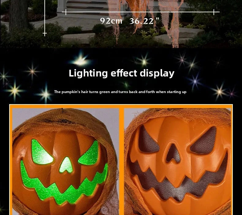 Luminous Pumpkin Scarecrow Hanging Ornament