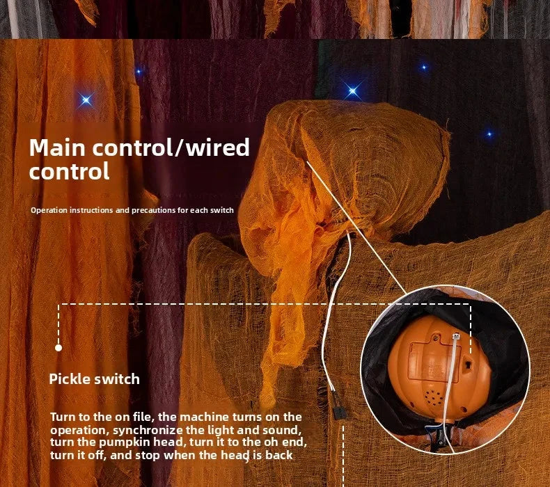 Luminous Pumpkin Scarecrow Hanging Ornament