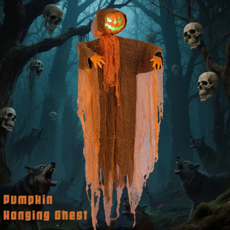 Luminous Pumpkin Scarecrow Hanging Ornament