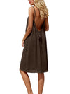 Spaghetti Strap Backless Bodycon Dress