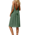 Spaghetti Strap Backless Bodycon Dress
