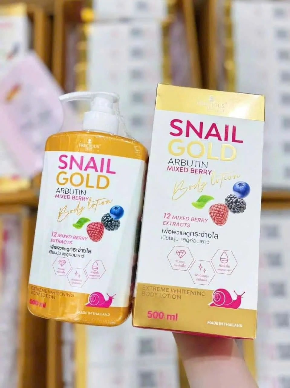 Snail Mucin Brightening Body LotionNourish and brighten the look of your skin with this snail mucin body lotion, infused with arbutin and mixed berry extracts for a smoother, more radiant-looking compHealth, Beauty & Hair / Beauty Tools / FBKKFindsBKKFindsSnail Mucin Brightening Body Lotion