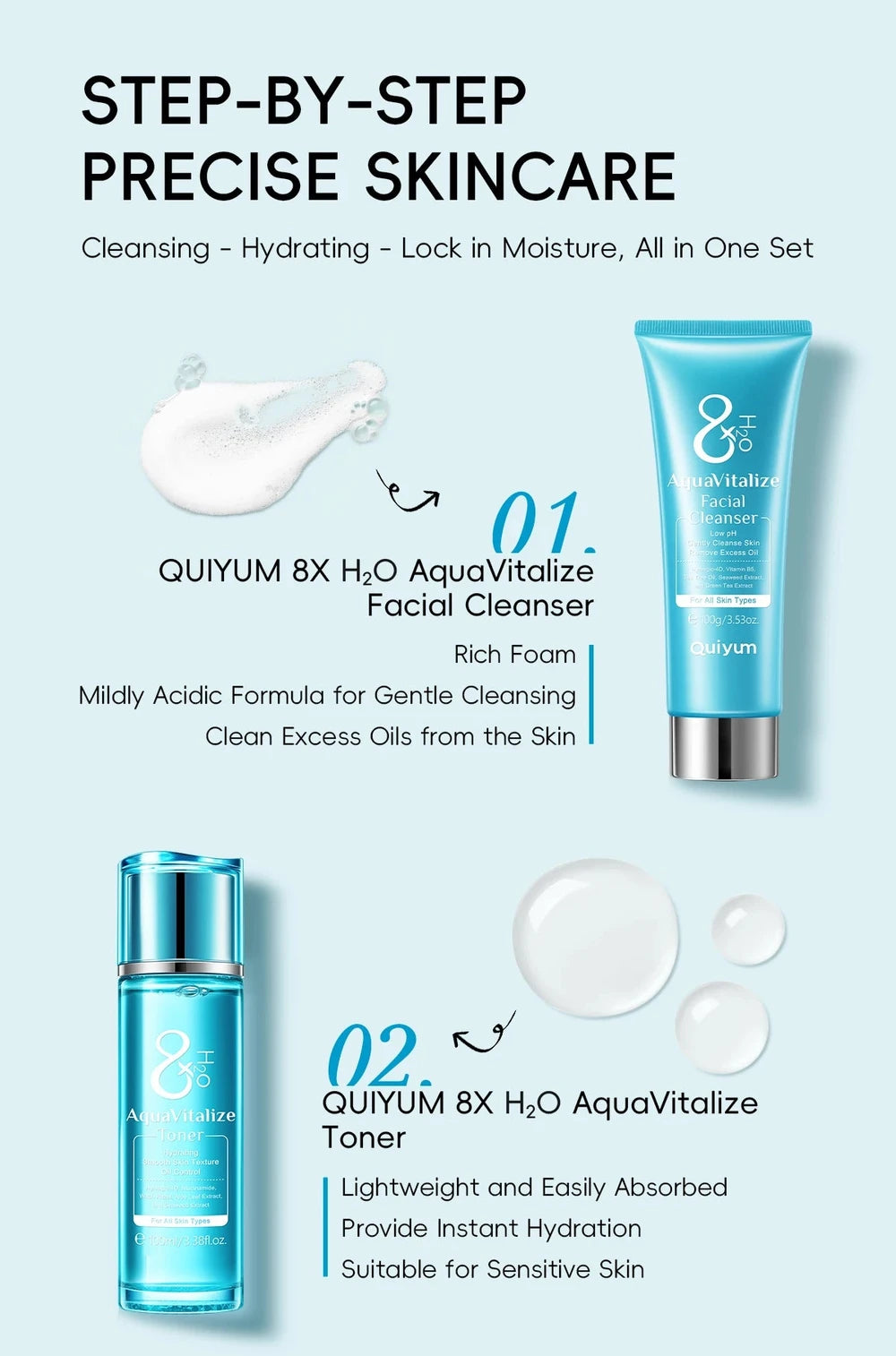Hyaluronic Acid Skincare Hydration Set
