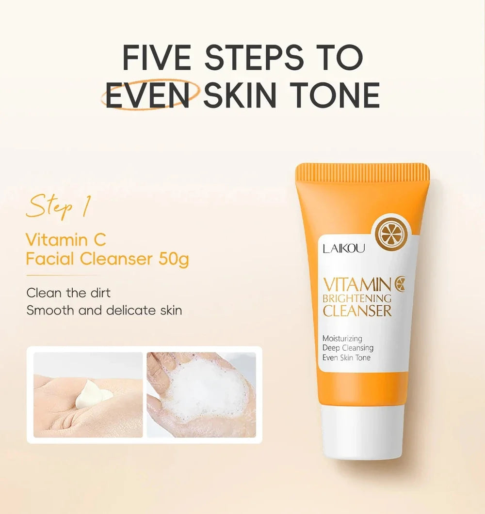 Vitamin C Skincare SetSPECIFICATIONS

Brand Name: LAIKOU
Certification: CPNP
Gender: Women
High-concerned chemical: None
Ingredient: Vitamin C
Item Type: Set
Number of Pieces: Combo
OrigiHealth, Beauty & Hair / Beauty Tools / FBKKFindsBKKFindsVitamin C Skincare Set