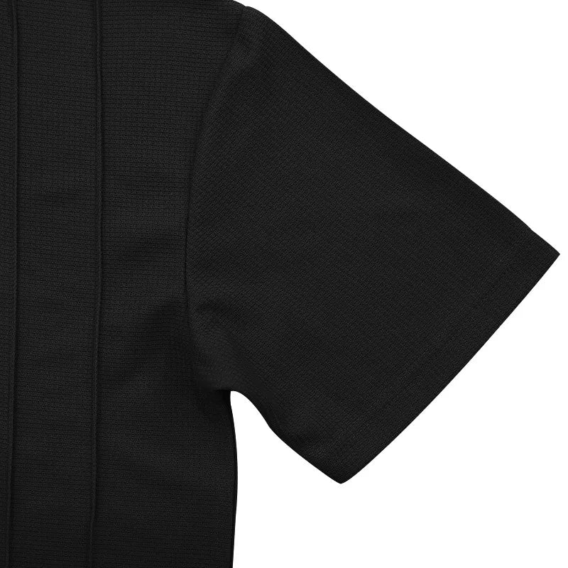 Men's Waffle Knit 2 Piece Tracksuit Set Solid Color Short Sleeve Crew Neck T Shirt Elastic Waist Shorts Summer Casual  Outfit.