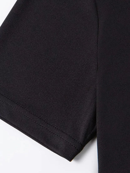 Summer Casual Versatile Fashion Short-Sleeved Button-Down Polo Shirt And Breathable Mesh Shorts Set for Men Plus Size