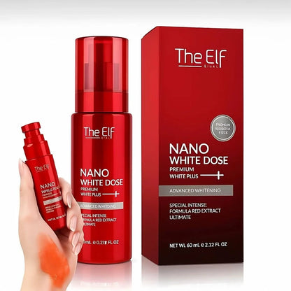 The Elf Nano White Dose Premium Plus+ Advanced Whitening Formula Red Extract Special Intense Care Ultimate  Treatment 60ML