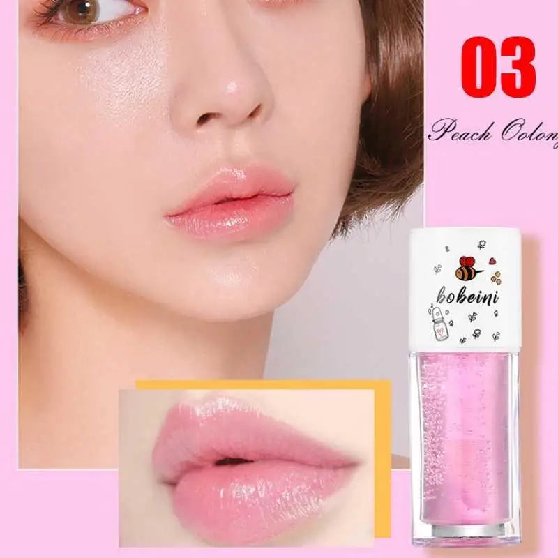 Honey lip oil water light transparent glass honey lip moisturizing lip oil moisturizing lips student affordable