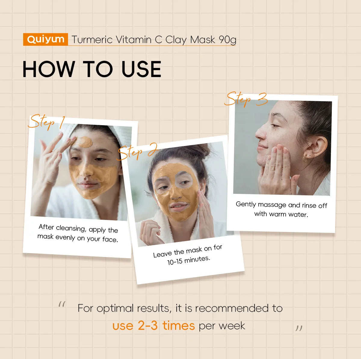 Turmeric Mud Mask Cleansing Pore Vitamin C Mud Mask Eliminate Pimples Inhibit Melanin Exfoliating Shrink Pores Face Skin Care