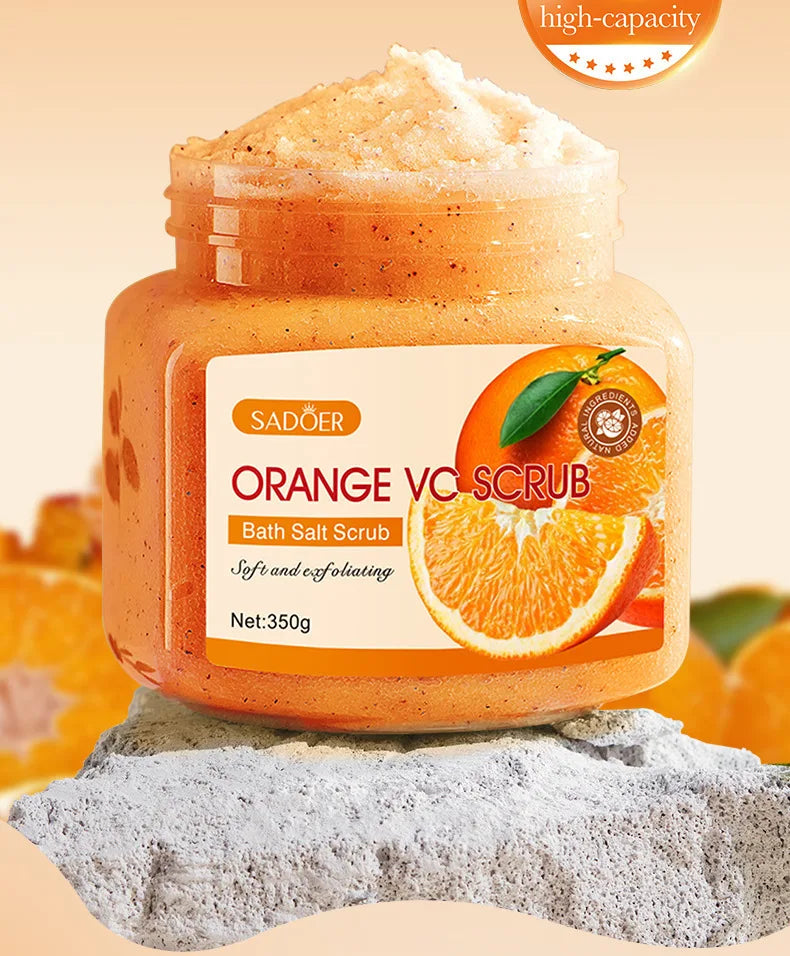 350g Body Bath Scrub, with Gentle and Fine Exfoliating Particles That Can Clean Dirt and Oil from the Skin, Improve Rough Skin Texture, Make Skin Appear Bright, and Give It a Silky, Smooth, and Radiant Feel - Home Care