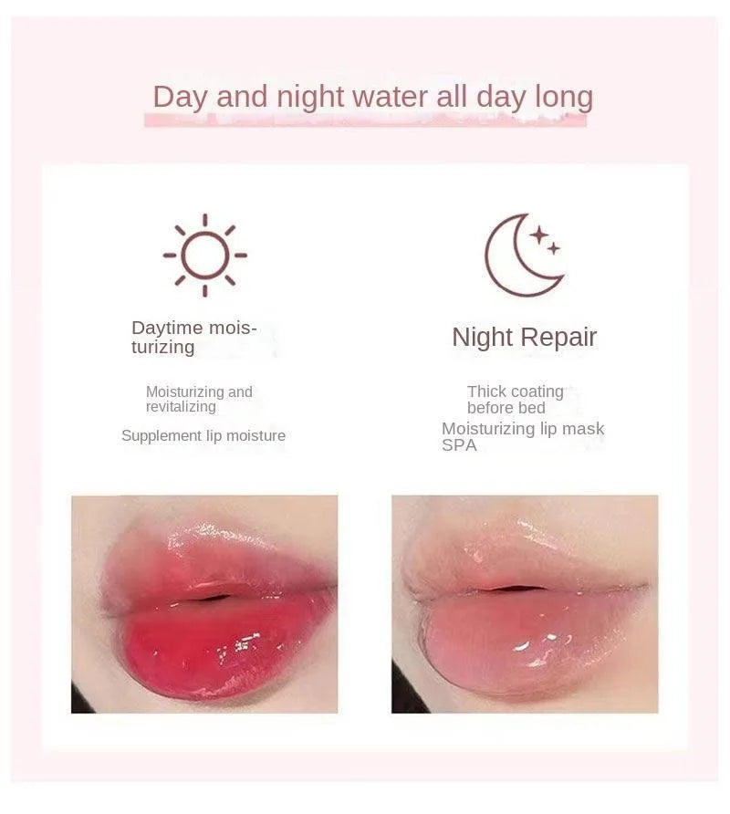 Honey lip oil water light transparent glass honey lip moisturizing lip oil moisturizing lips student affordable