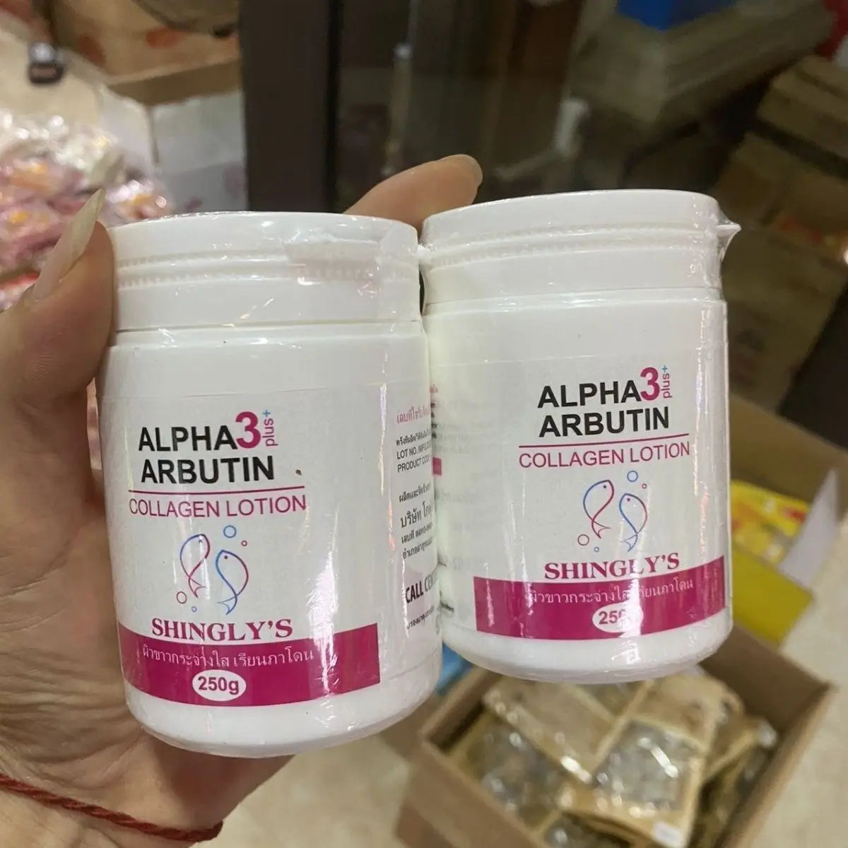 ALPHA 3 Plus Arbutin Thailand Collagen   Body Lotion Set with Whitening Hydrating for Radiant Skin Brightening Even Tone