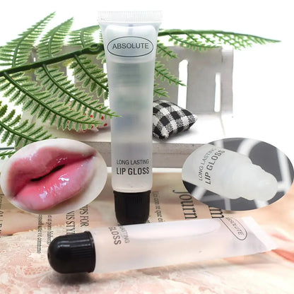 1Pc Absolute Lip Gloss Moisturizer Plumper Waterproof Long-lasting Hydrating Transparent Non-Sticky Gentle Nourishing Makeup