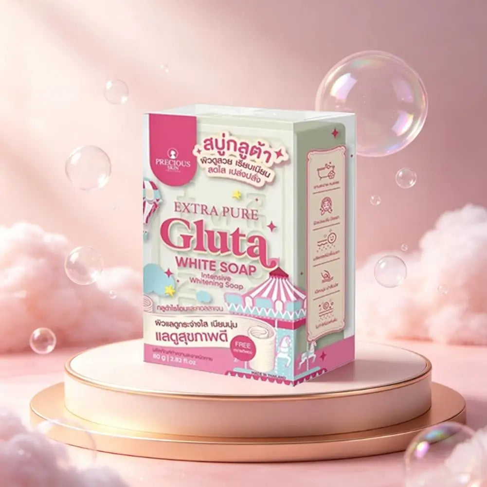Extrapure Gluta White Soap Glutamic Acid Soap Nicotinamide Soap Delicate Foam Easily Cleanses Deep into Pores Skincare Soap