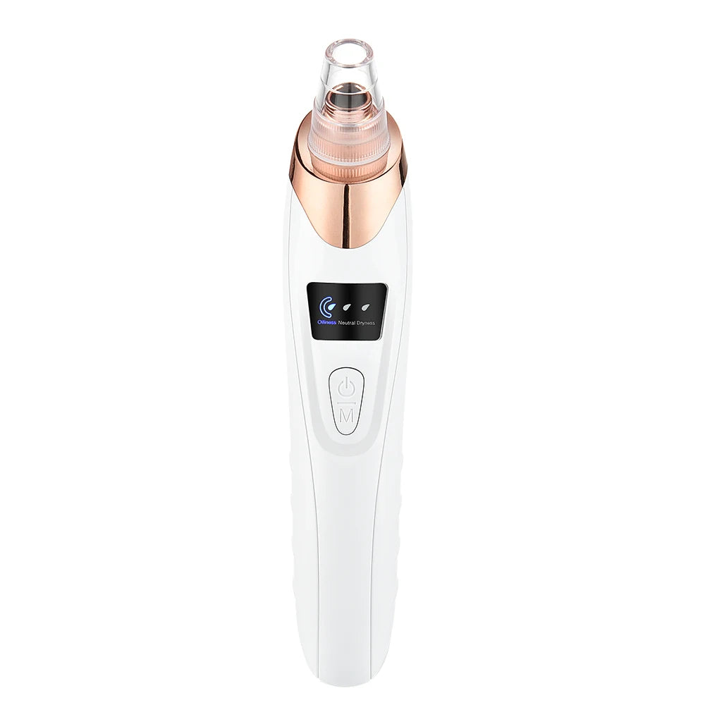 Rechargeable Portable Blackhead Remover Face Vacuum Nose Pore Cleaner Extractor Skin Care Tool